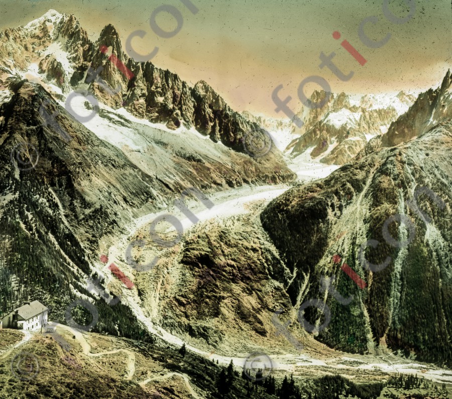 Flégère, Aussicht auf die Mont Blanc-Kette ; Flégère, views of the Mont Blanc range (simon-73-017.jpg)
